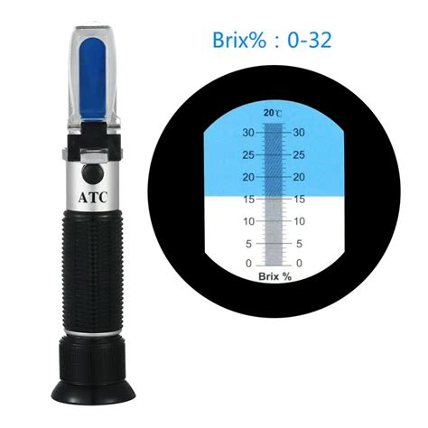 portable refractometer atc manual|refractometer brix scale.